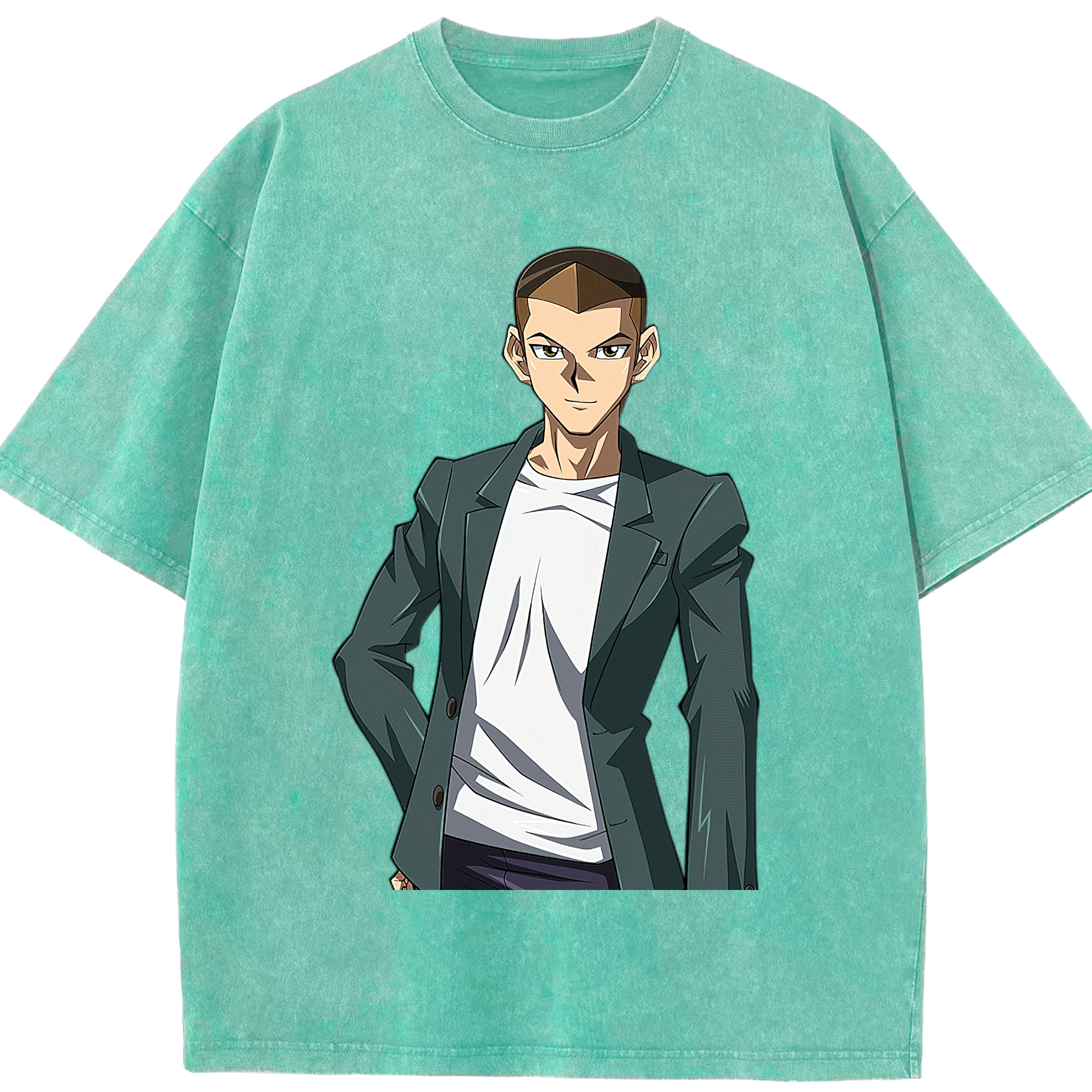 （画像用） 遊☆戯☆王 Yu-Gi-Oh! 綿100% ヴィンテージ風 半袖Tシャツ（フロントプリント）
